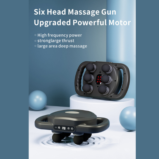Person using the back massager for lower back pain relief and relaxation