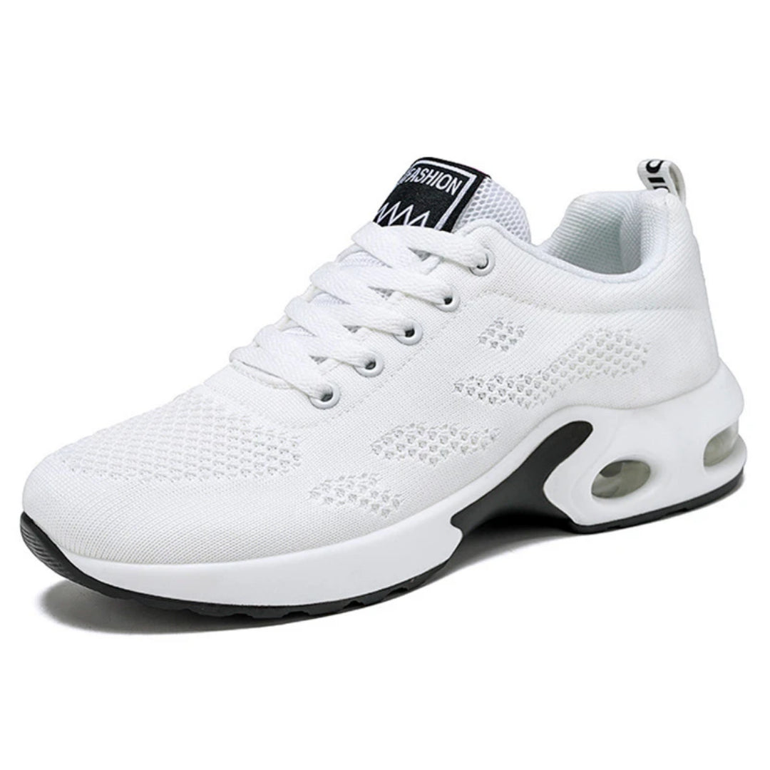 Pair of women's casual walking sneakers arranged neatly to showcase versatile everyday style.