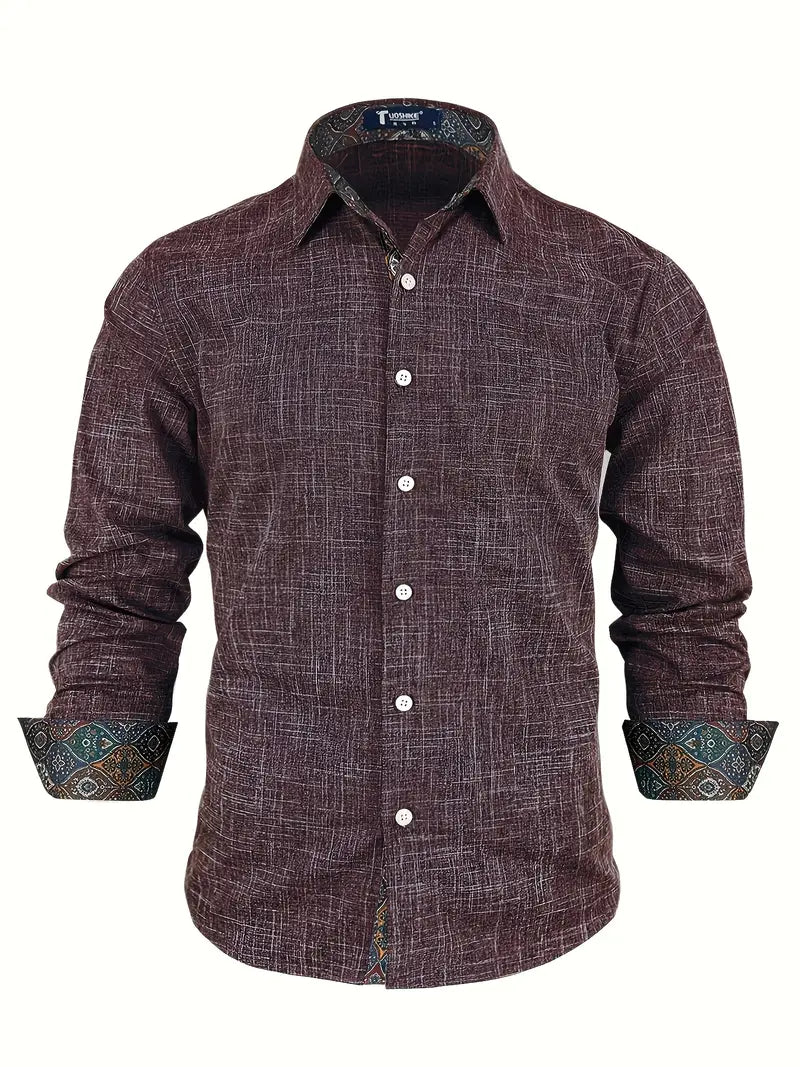 Full outfit inspiration featuring mens versatile smart casual long sleeve shirt