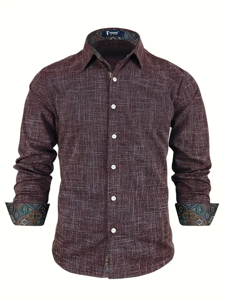 Full outfit inspiration featuring mens versatile smart casual long sleeve shirt