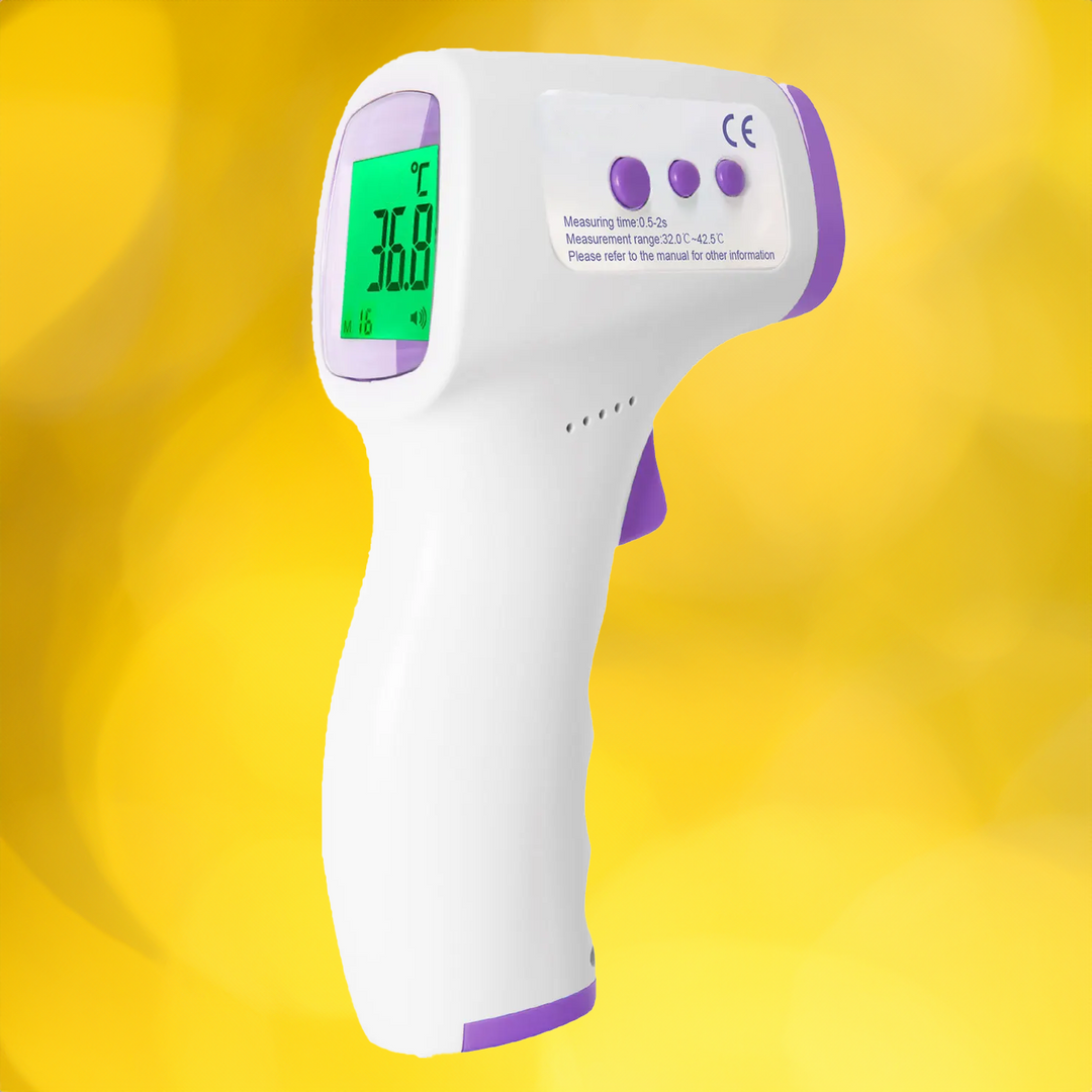 Contactless dog thermometer device close up view