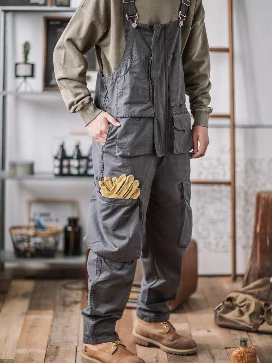 Close-up of side utility loop and heavy-duty buttons on cargo pants