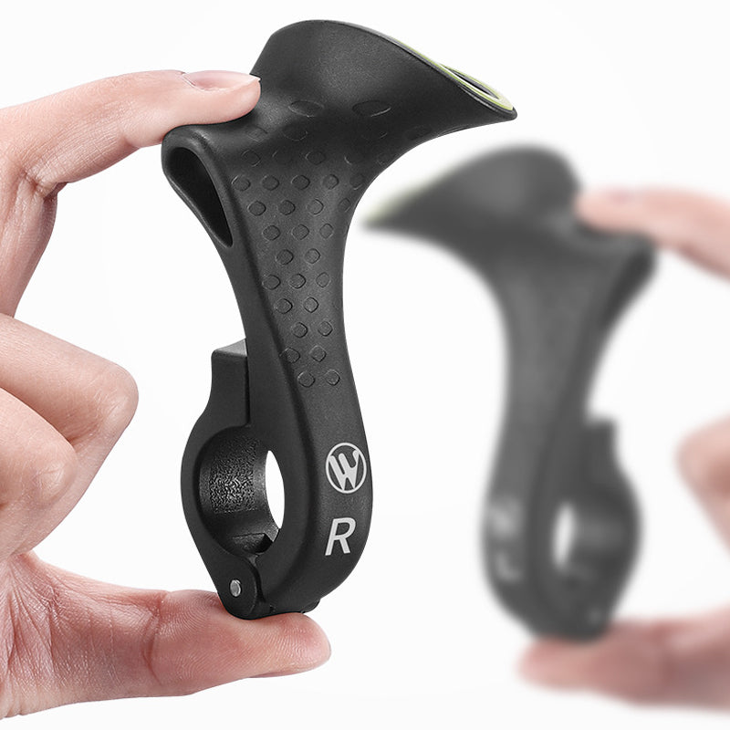 Side profile of bicycle grips designed for wrist pain relief during cycling
