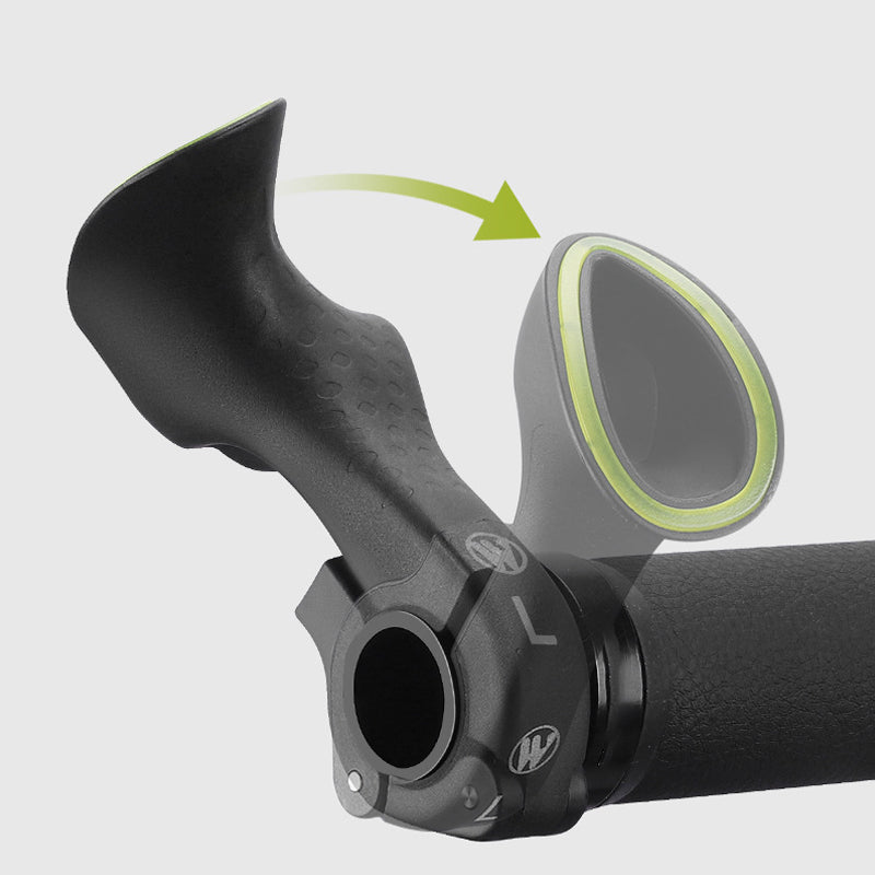 Durable rubber handlebar grips for mountain and road bikes