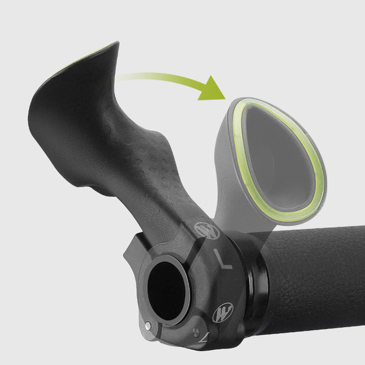 Durable rubber handlebar grips for mountain and road bikes