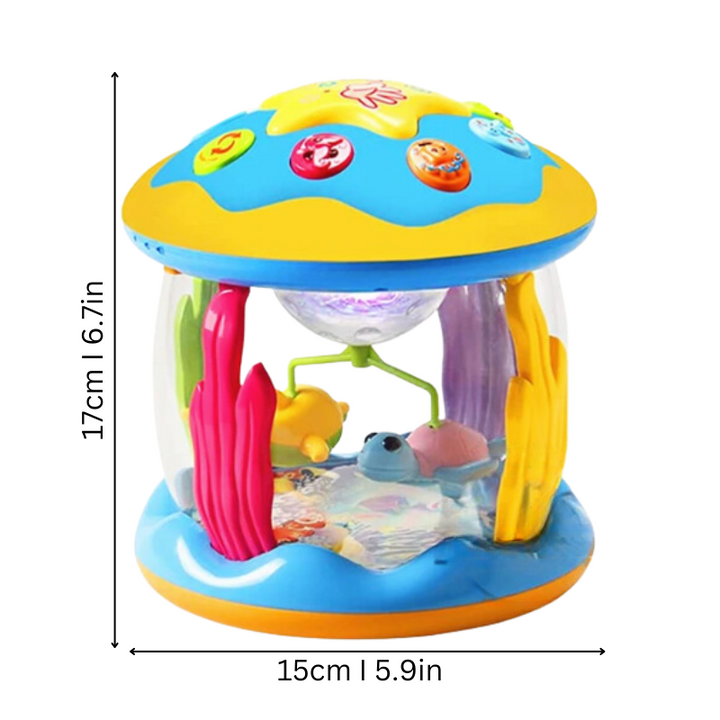 WonderSpin musical light-up carousel toy dimensions in cm