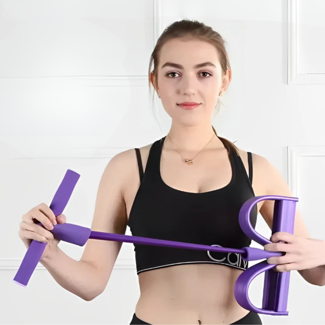 Flexible foot pedal resistance band for effective strength training