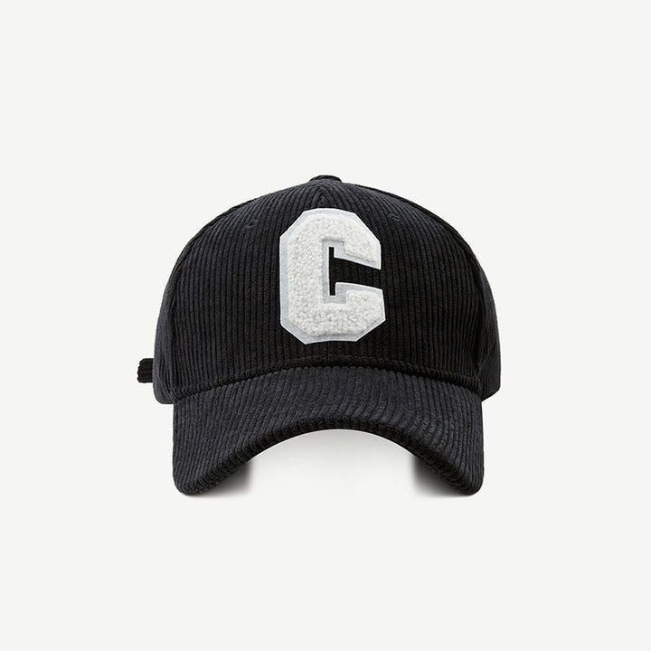 Unisex embroidered letter patch baseball cap in streetwear style