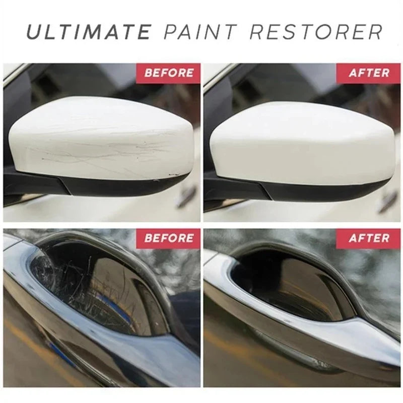 Car care auto detailing kit including scratch remover and applicator pad