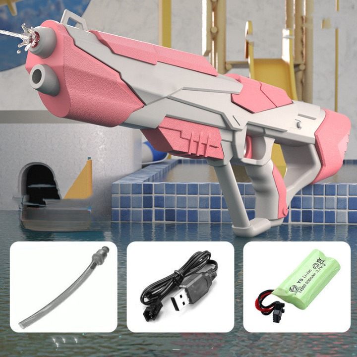 High-powered electric water blaster for epic pool battles