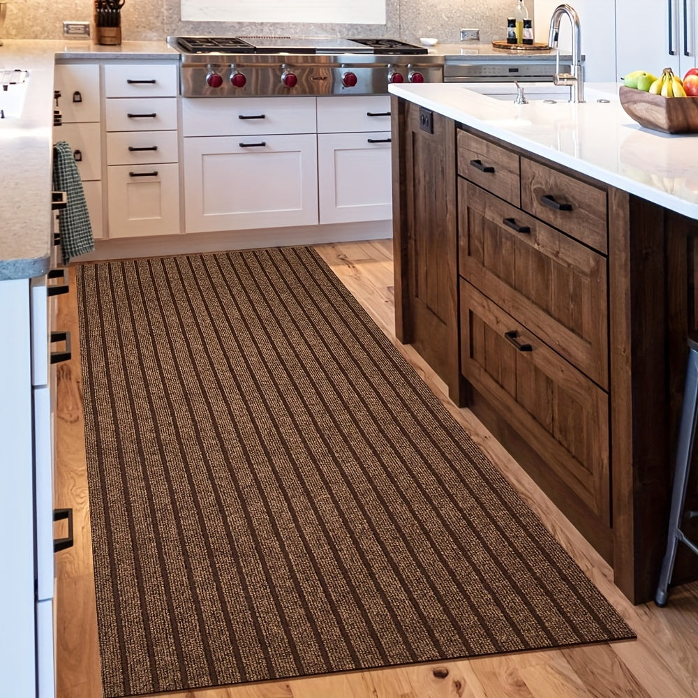 All-weather indoor outdoor runner rug engineered for durability and simple upkeep