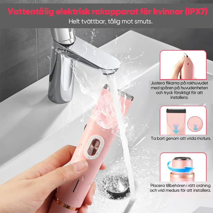 Personal care women shaver head detail for smooth and gentle shaving