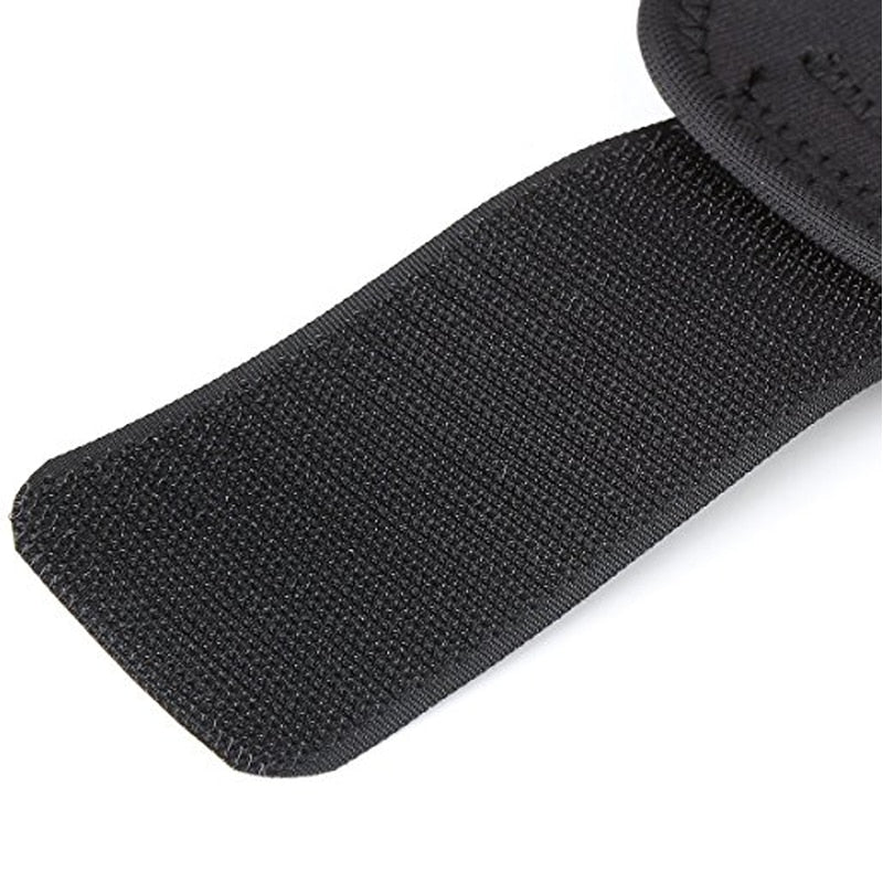 Close-up of secure fastener strap on compression wrap