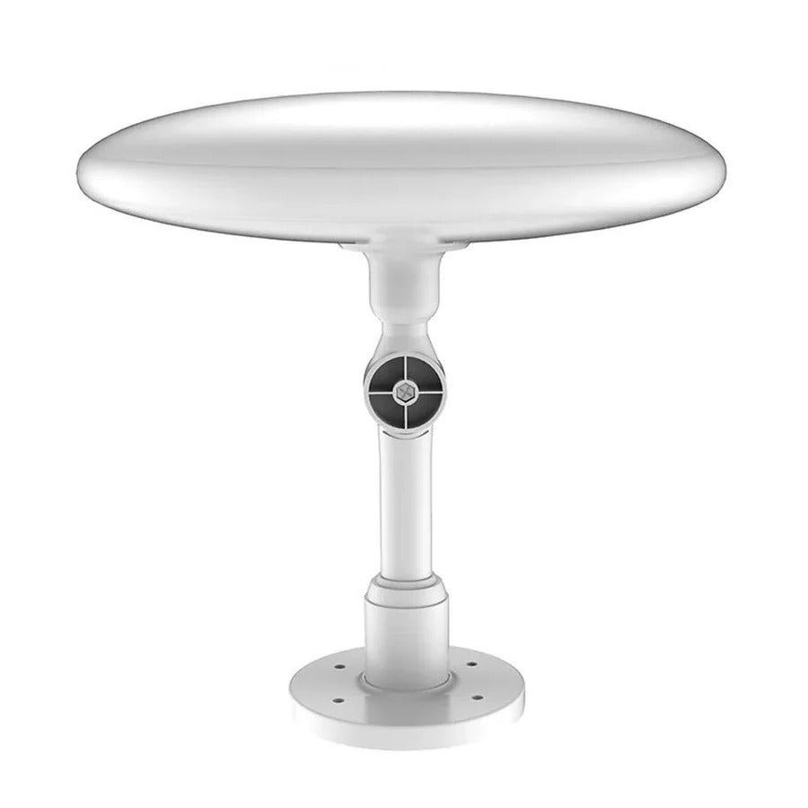 Outdoor digital HD TV antenna mounted on a pole for long range reception