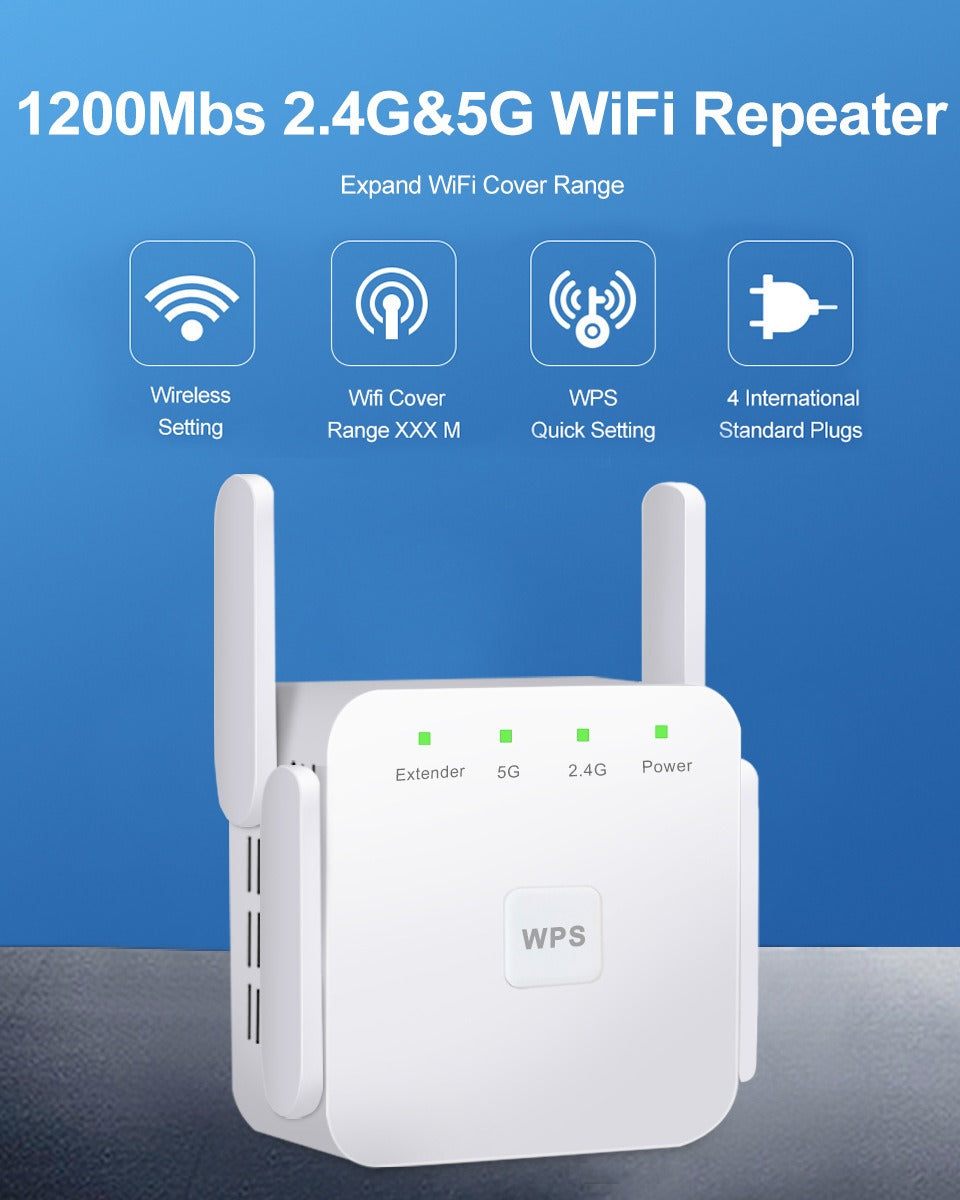 Wireless network repeater with dual adjustable antennas for strong signal