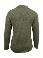 Wynara | Women’s Half Zip Collar Long Sleeve Sweater