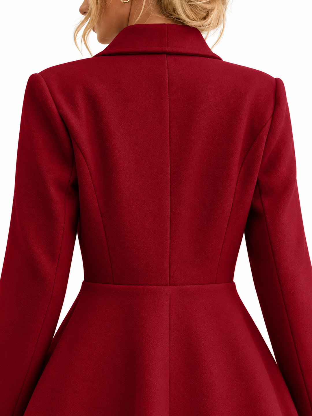 Folded presentation of the soft winter outerwear fabric