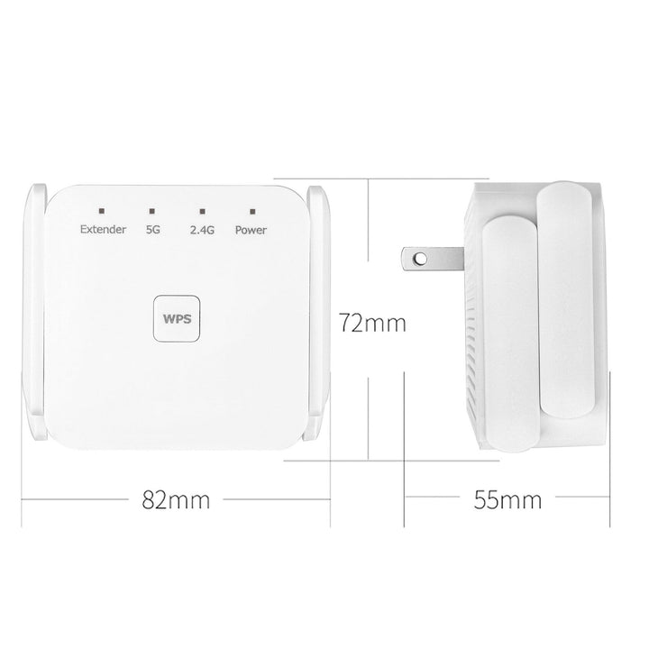 Wireless repeater setup showcasing coverage area for smart home gadgets