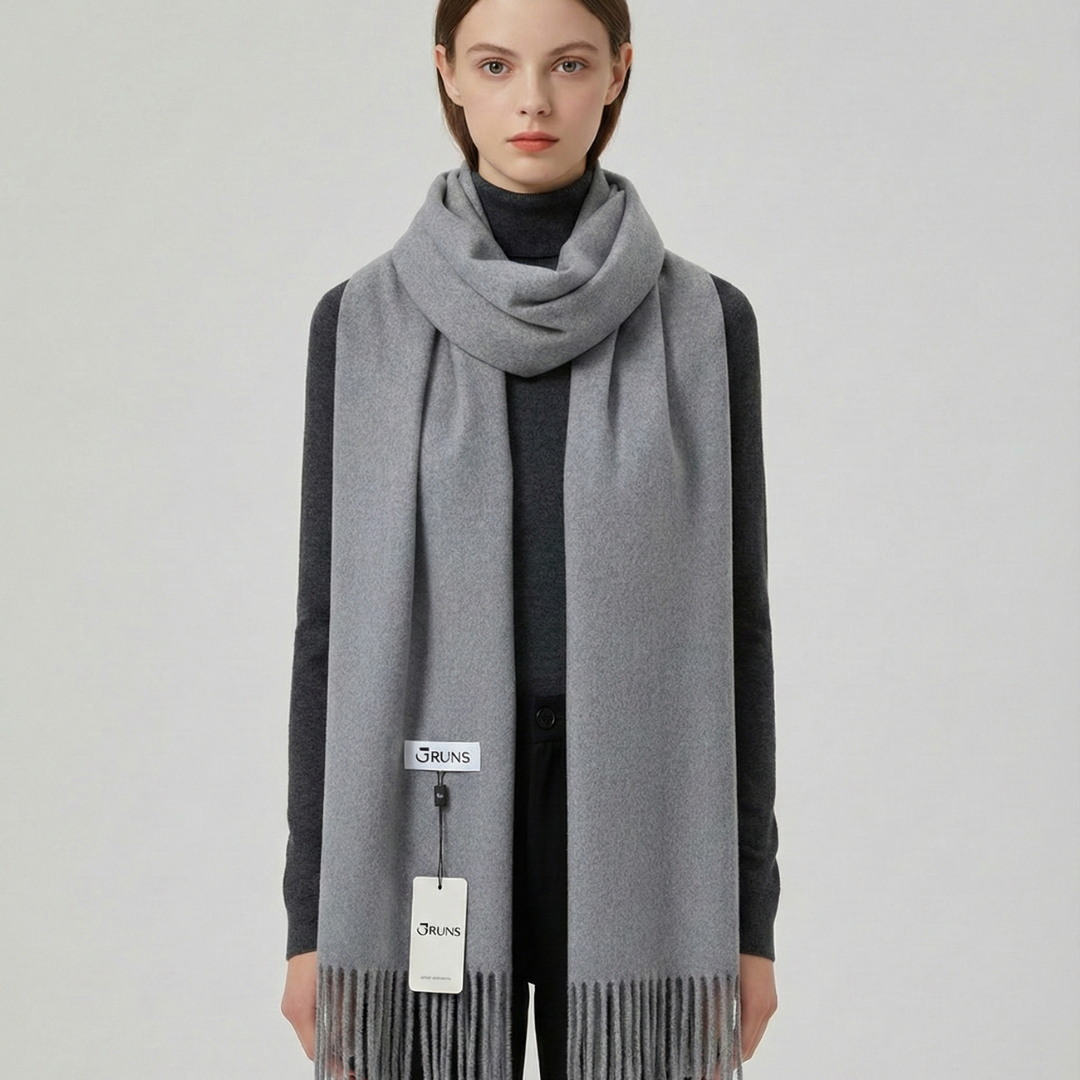 Comfortable solid winter scarf women's cold weather gear