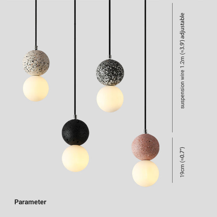Modern LED ceiling pendant light illuminating a contemporary dining room table