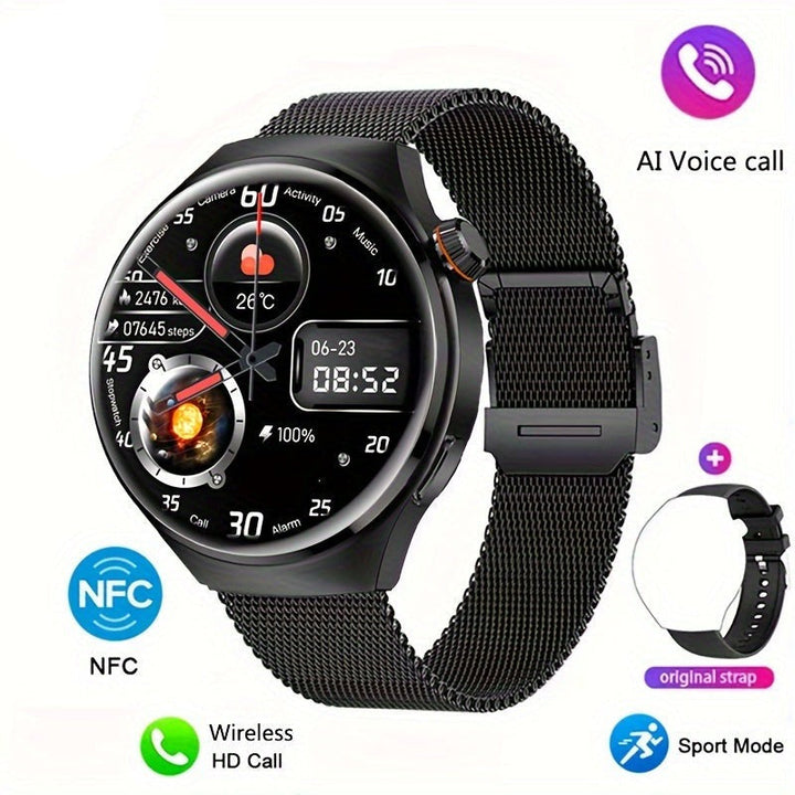 GPS smartwatch side view highlighting durable metal casing and physical control buttons.