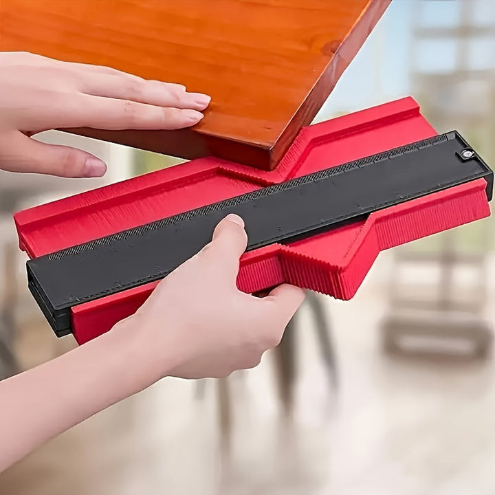 Profile gauge duplicating tile edge shape for accurate home improvement cuts
