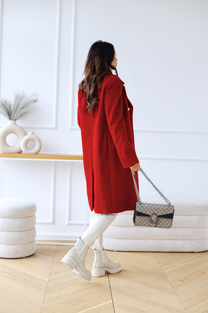 Full length shot of classic women's fashion outerwear