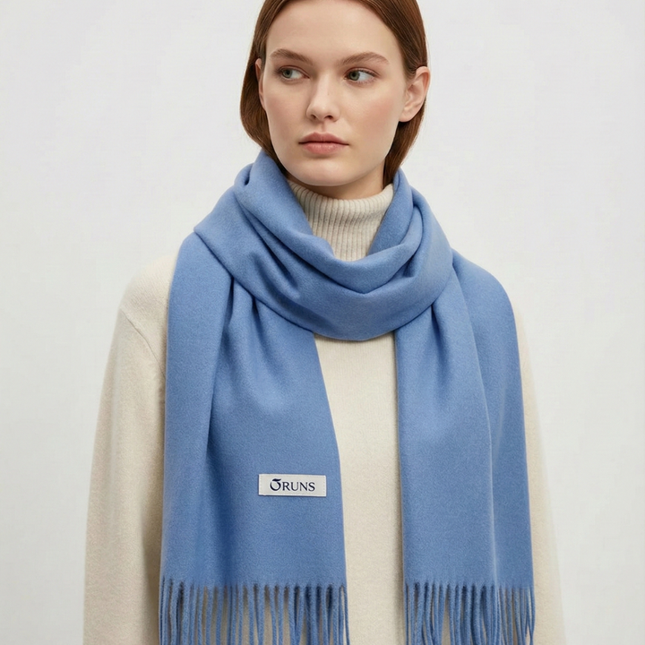 Luxurious thick winter scarf women's fashion accessory