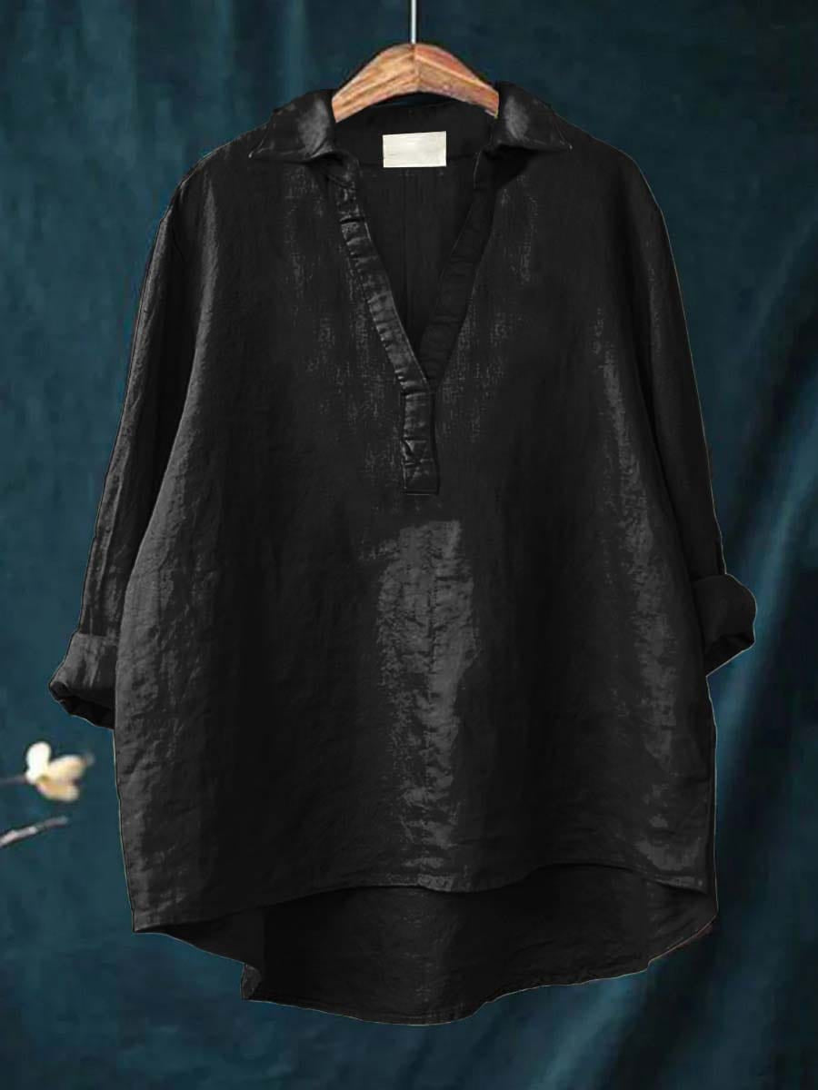 Styled long sleeve top outfit combination for women