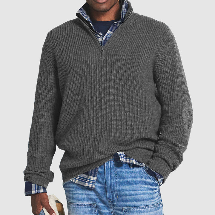 Paul | Men’s Ribbed Quarter-Zip Sweater