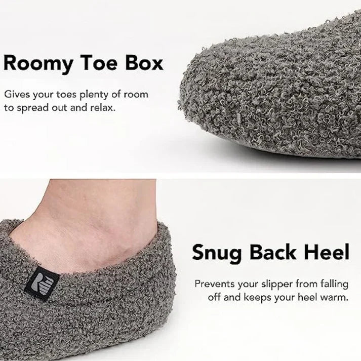 Flexible slip-on house shoes suitable for men and women