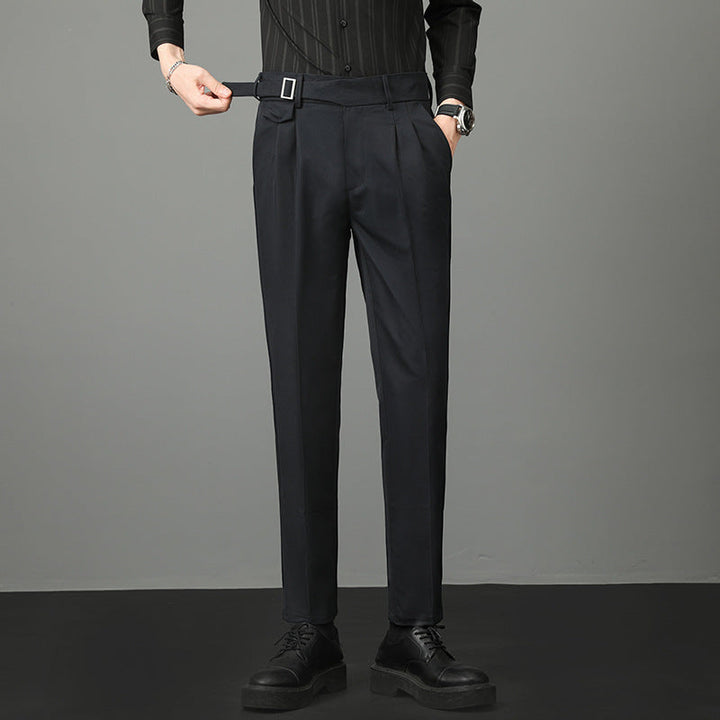 Stylish mens fashion trousers featuring a comfortable stretch design