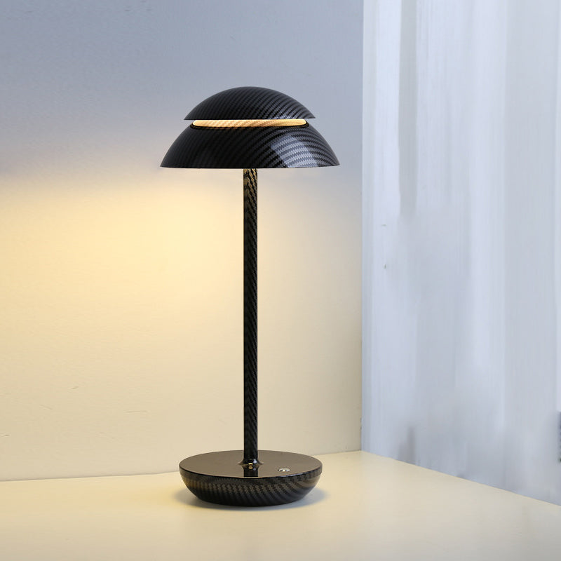 Contemporary LED table lamp highlighting stylish interior design