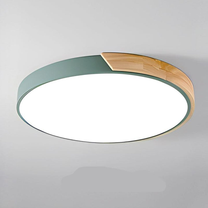 Interior styling shot featuring the Nordic wooden light in a contemporary home