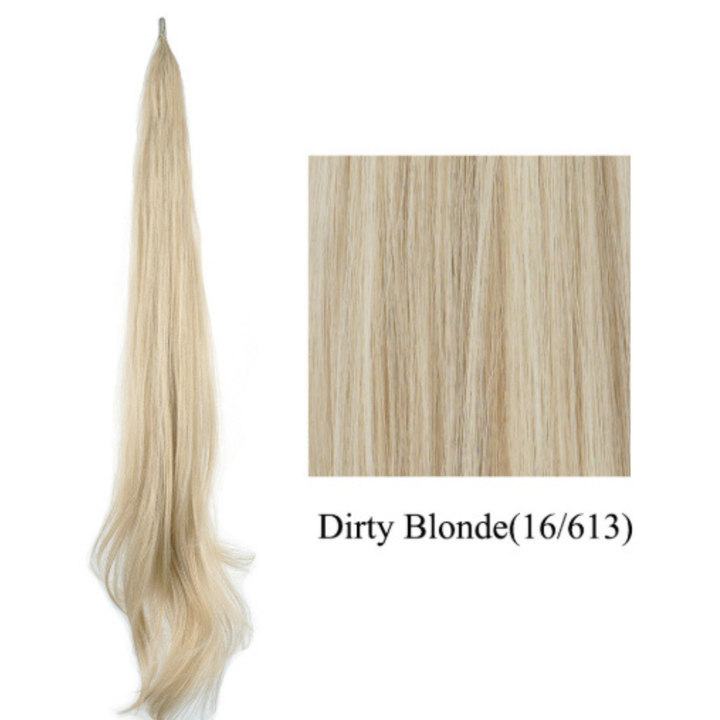 Natural looking long curly ponytail extension type CJ26