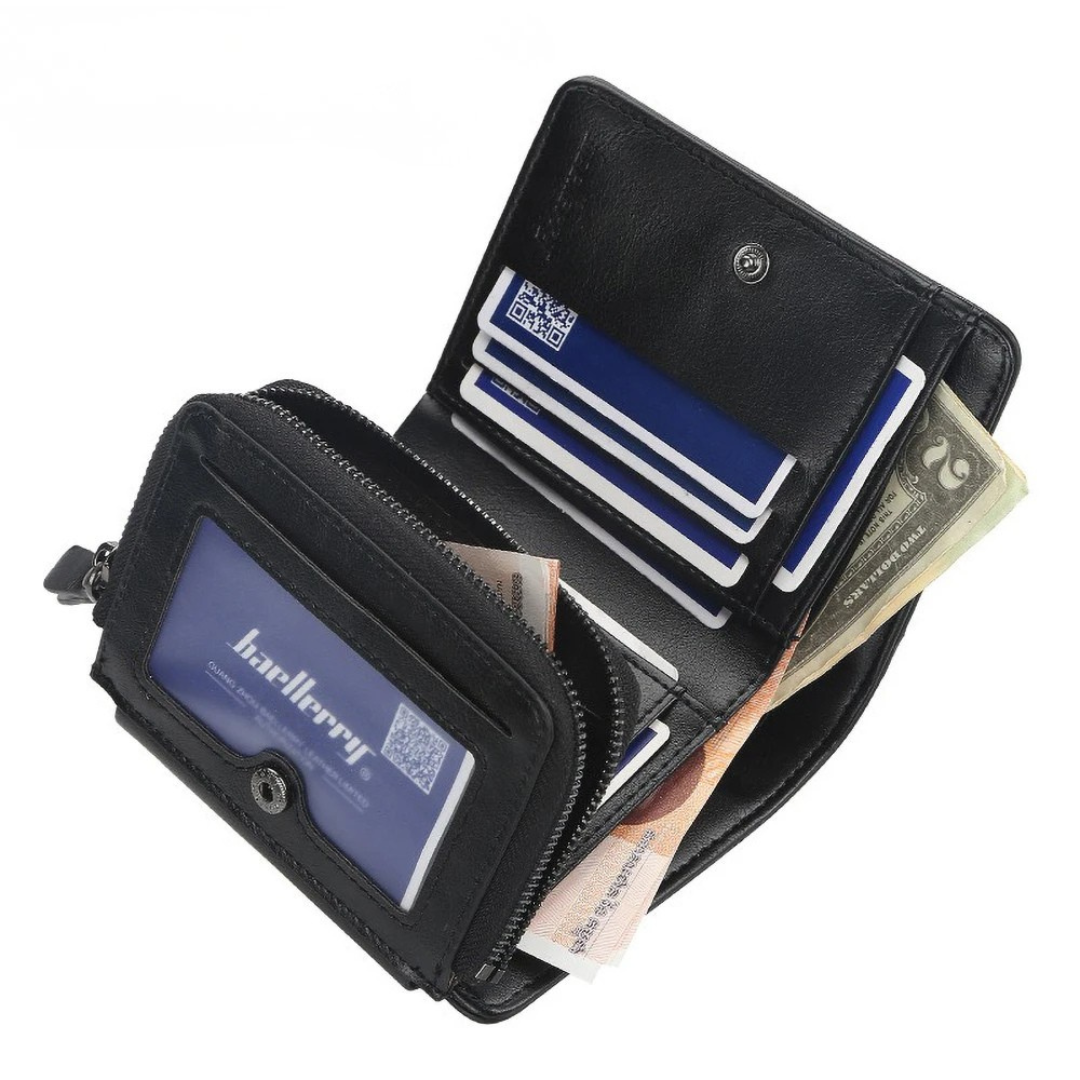 Professional mens leather wallet in gift box ideal for accessories