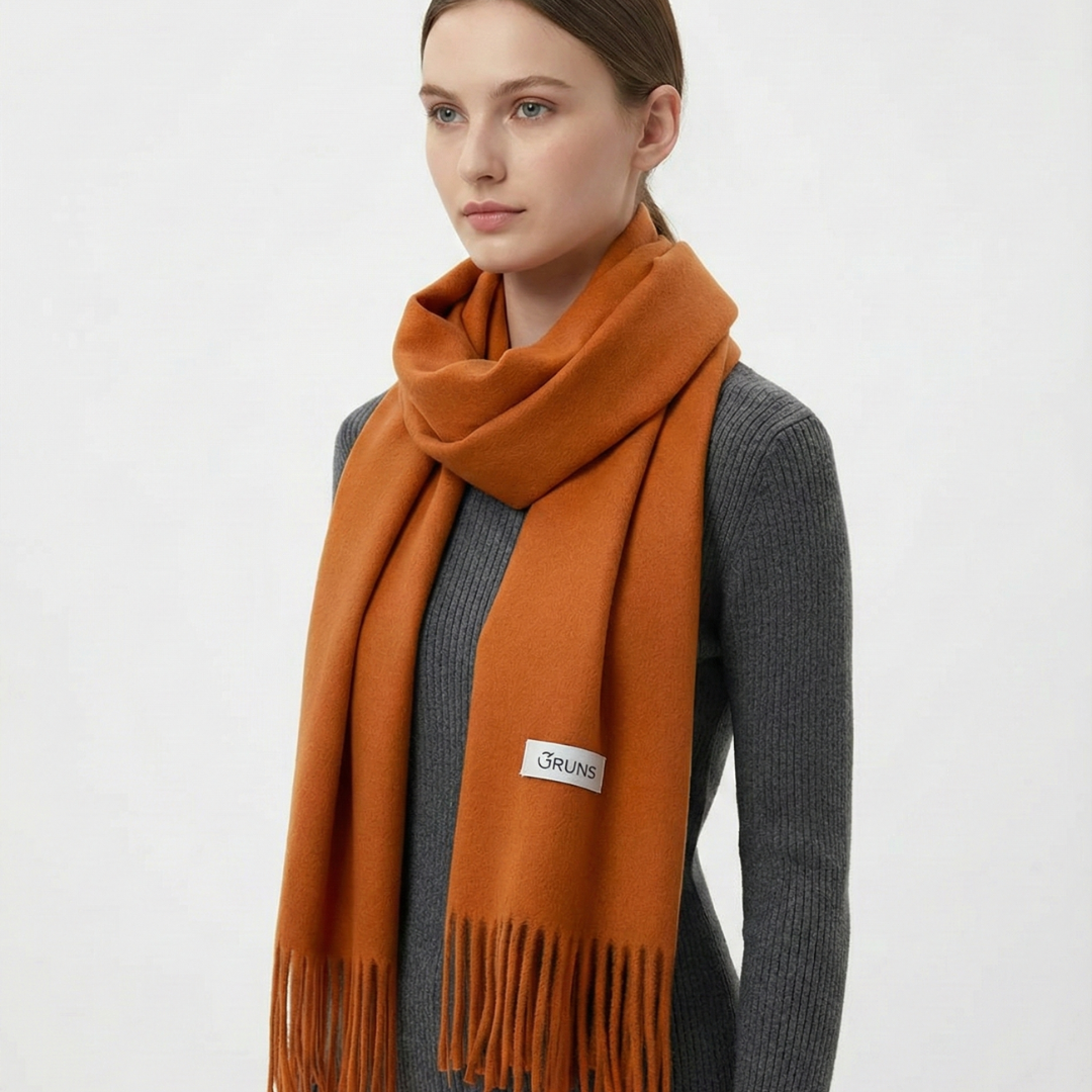 Cozy winter wear accessory women's knitted scarf