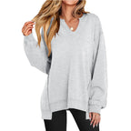 Preslee | Women’s Oversized V Neck Sweater