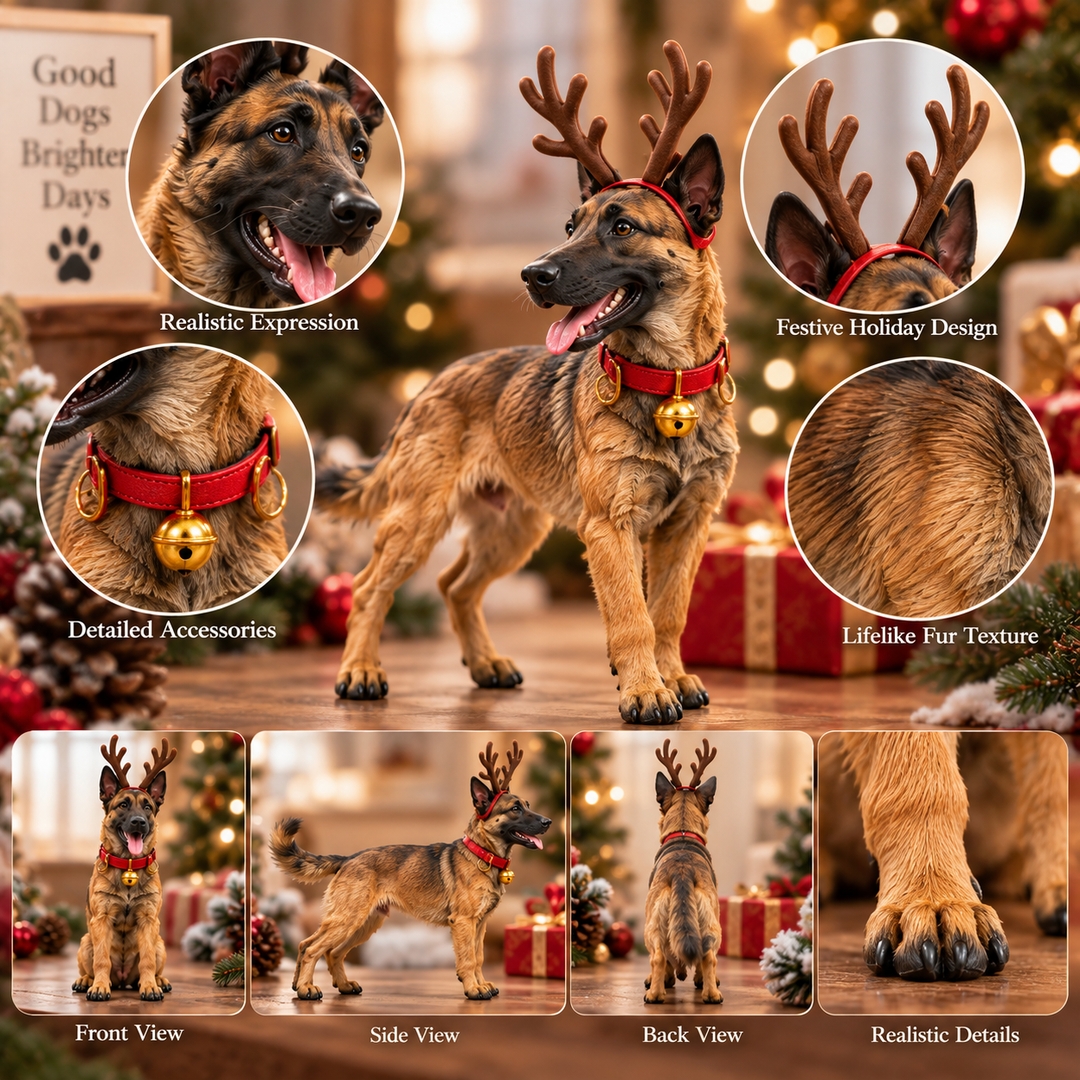 Mini toy dogs ideal for holiday gifting and miniature display setups