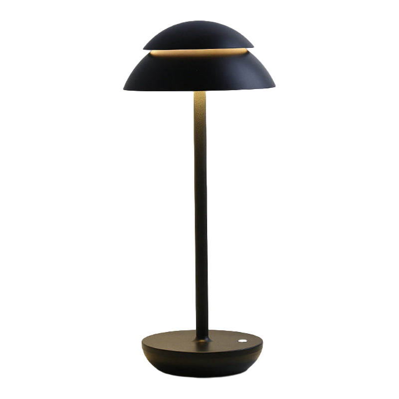 Rechargeable modern lamp offering warm reading illumination