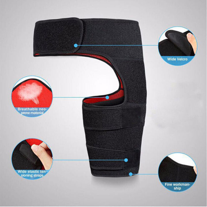 Detailed view of the breathable fabric and strong fastener straps