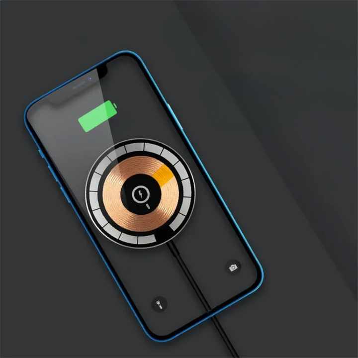 Universal 100W magnetic wireless charger for smartphones with fast charging