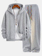Lyle | Men’s Jacquard Zip-Up Hoodie