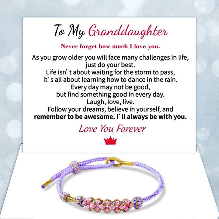 Grandmother granddaughter blossom knot bracelet in gift box