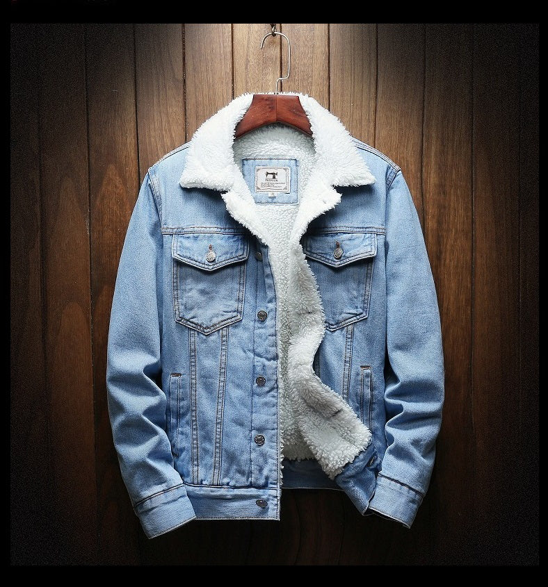 Creston | Men’s Fur-Lined Denim Jacket