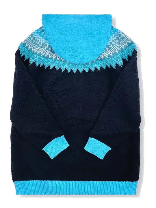 Mikhaela | Women’s Fair Isle Hooded Cardigan