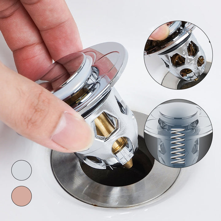 Pop-up sink drain stopper core replacement part for bathroom basin