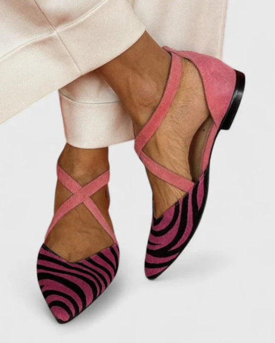 Women’s Striped Flat Sandals