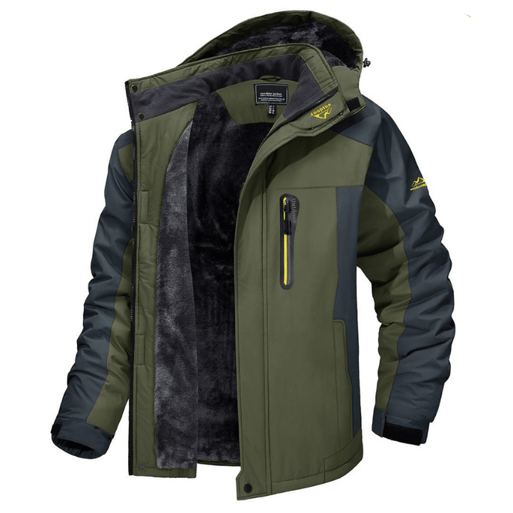 Lorenzo men's lightweight waterproof shell jacket in tactical green