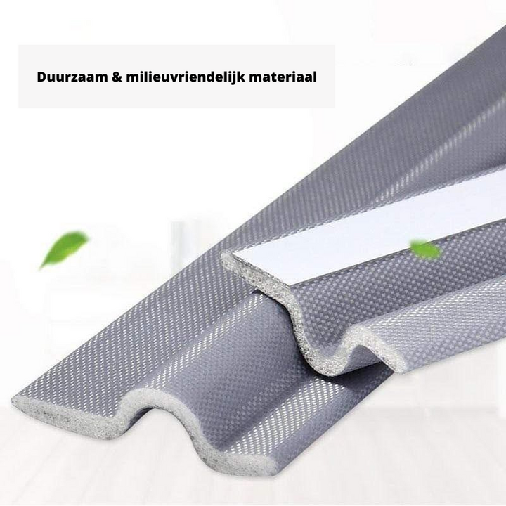 Flexible silicone window seal strip showing waterproof and windproof design